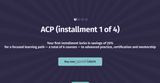 ACP | First Installment, 1 of 4 ACP | First Installment, 1 of 4