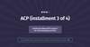 ACP | Third Installment, 3 of 4 — only $475 with coupon after second installment ACP | Third Installment, 3 of 4 — only $475 with coupon after second installment