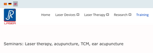 “Take advantage of the best lecturers in laser therapy, acupuncture, ear acupuncture”