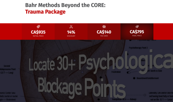 Bahr Methods: Trauma Package – Canadian Institute of Auricular Medicine